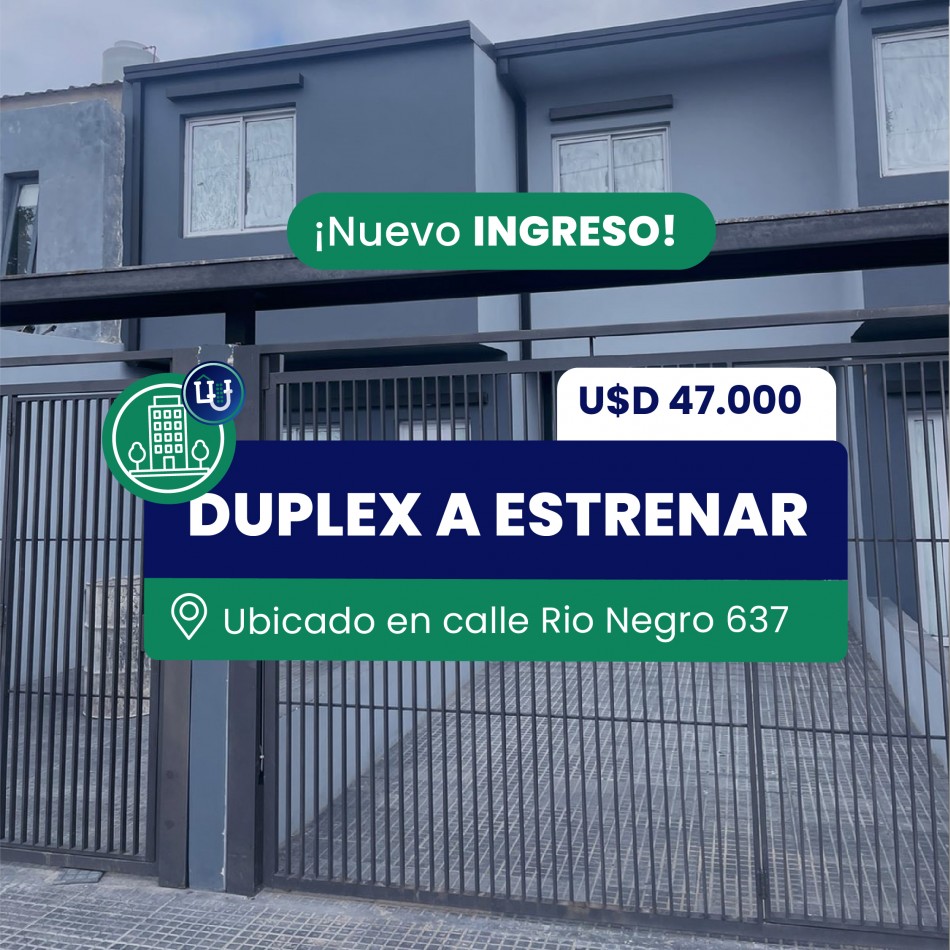 Duplex a estrenar de 65M²